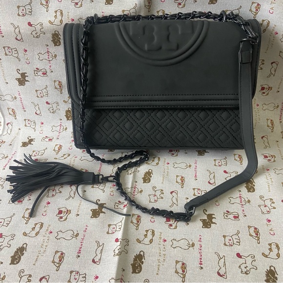 Tory Burch Matte black crossbody bag - Picture 1 of 4